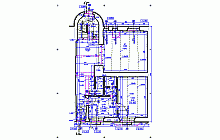 Bauaufnahmen - CAD-Pläne mit Bemassung –  Familienhaus - Erdgeschoss – Grundriss