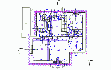 Bauaufnahmen - CAD-Pläne mit Bemassung –  Familienhaus -  Obergeschoss – Grundriss