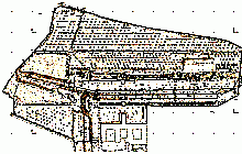 Topografische Bestandsaufnahme -  Břevnov Kloster in Prag – Lage und Höhe Bestandsplan des Klostergartens