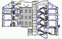 Gebäudeaufnahmen -  Schnitte – DWG –  Lažansky Palast in Prag