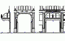 Atypical measured building surveys – The Lucerna Palace in Prague – plans of the street baldachin done for a replica