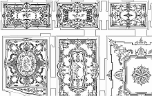 Atypical measured building surveys – The Nostic Palace in Prague – ceiling stucco decoration - floor plan done using photogrammetry techniques